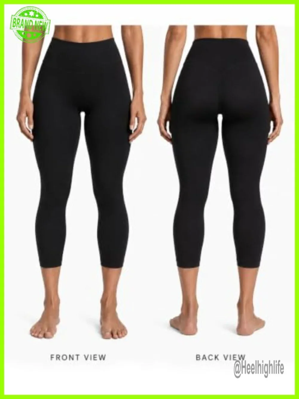 Butt Lifting Capri Leggings High Waist Tummy Control Yoga Pants